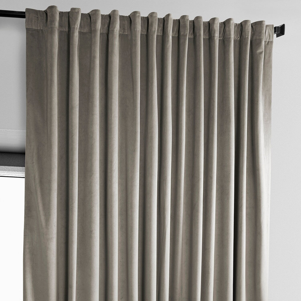 Rideau occultant extra large en velours moelleux Heritage de Exclusive Fabrics (1 panneau)