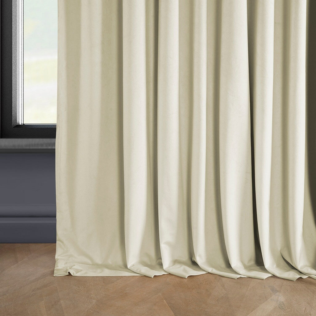 Rideau occultant extra large en velours moelleux Heritage de Exclusive Fabrics (1 panneau)
