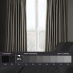 Rideau occultant extra large en velours moelleux Heritage de Exclusive Fabrics (1 panneau)