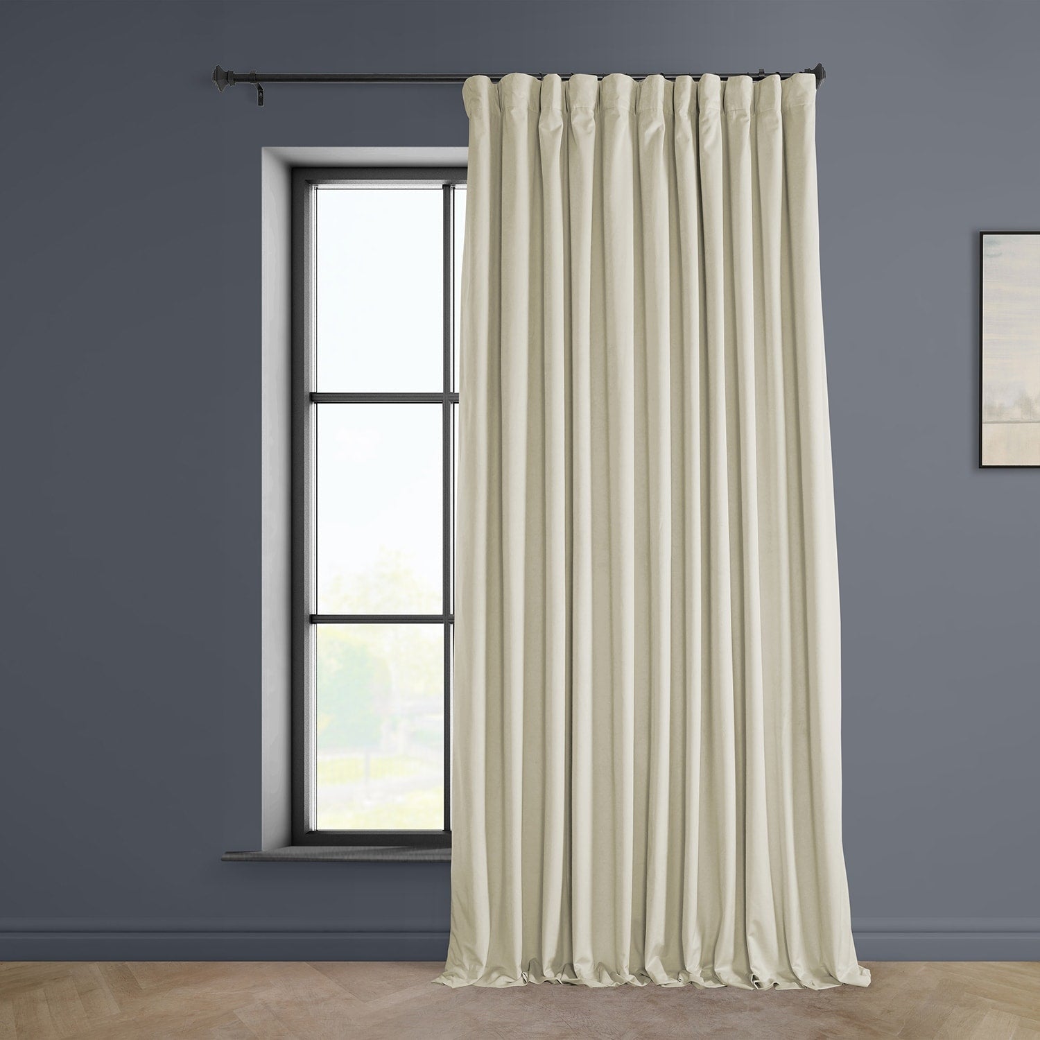 Rideau occultant extra large en velours moelleux Heritage de Exclusive Fabrics (1 panneau)