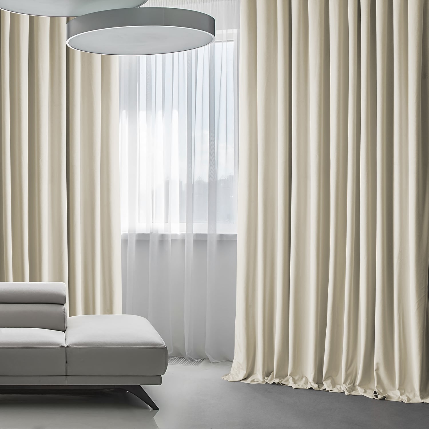 Rideau occultant extra large en velours moelleux Heritage de Exclusive Fabrics (1 panneau)