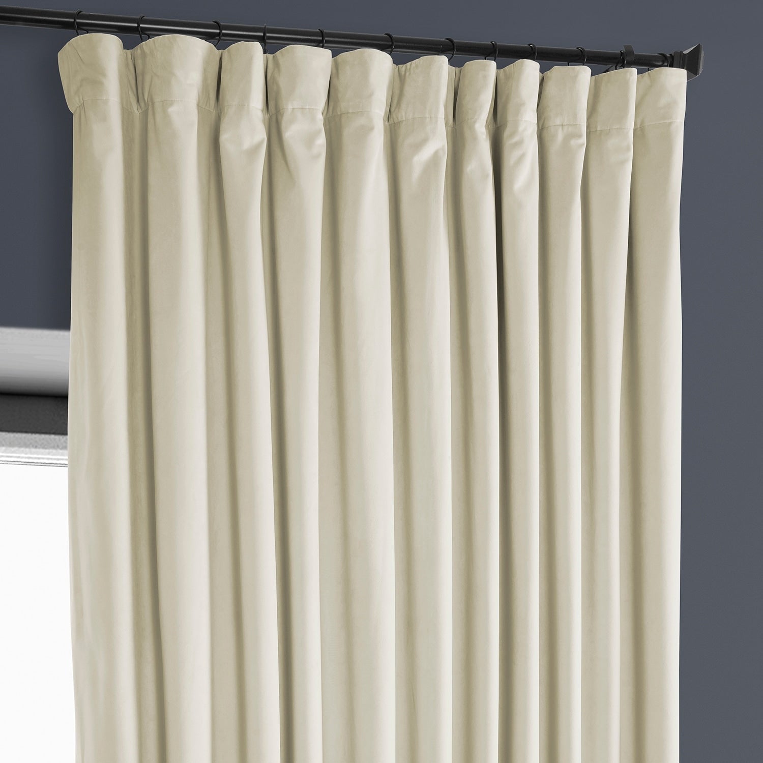 Rideau occultant extra large en velours moelleux Heritage de Exclusive Fabrics (1 panneau)