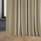 Rideau occultant extra large en velours moelleux Heritage de Exclusive Fabrics (1 panneau)