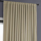 Rideau occultant extra large en velours moelleux Heritage de Exclusive Fabrics (1 panneau)