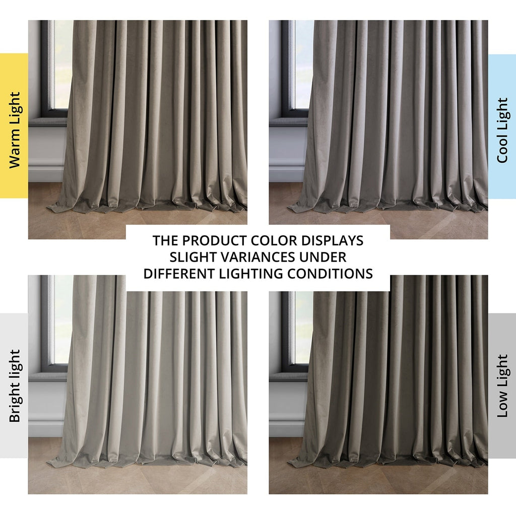 Rideau occultant extra large en velours moelleux Heritage de Exclusive Fabrics (1 panneau)