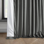 Rideau occultant extra large en velours moelleux Heritage de Exclusive Fabrics (1 panneau)
