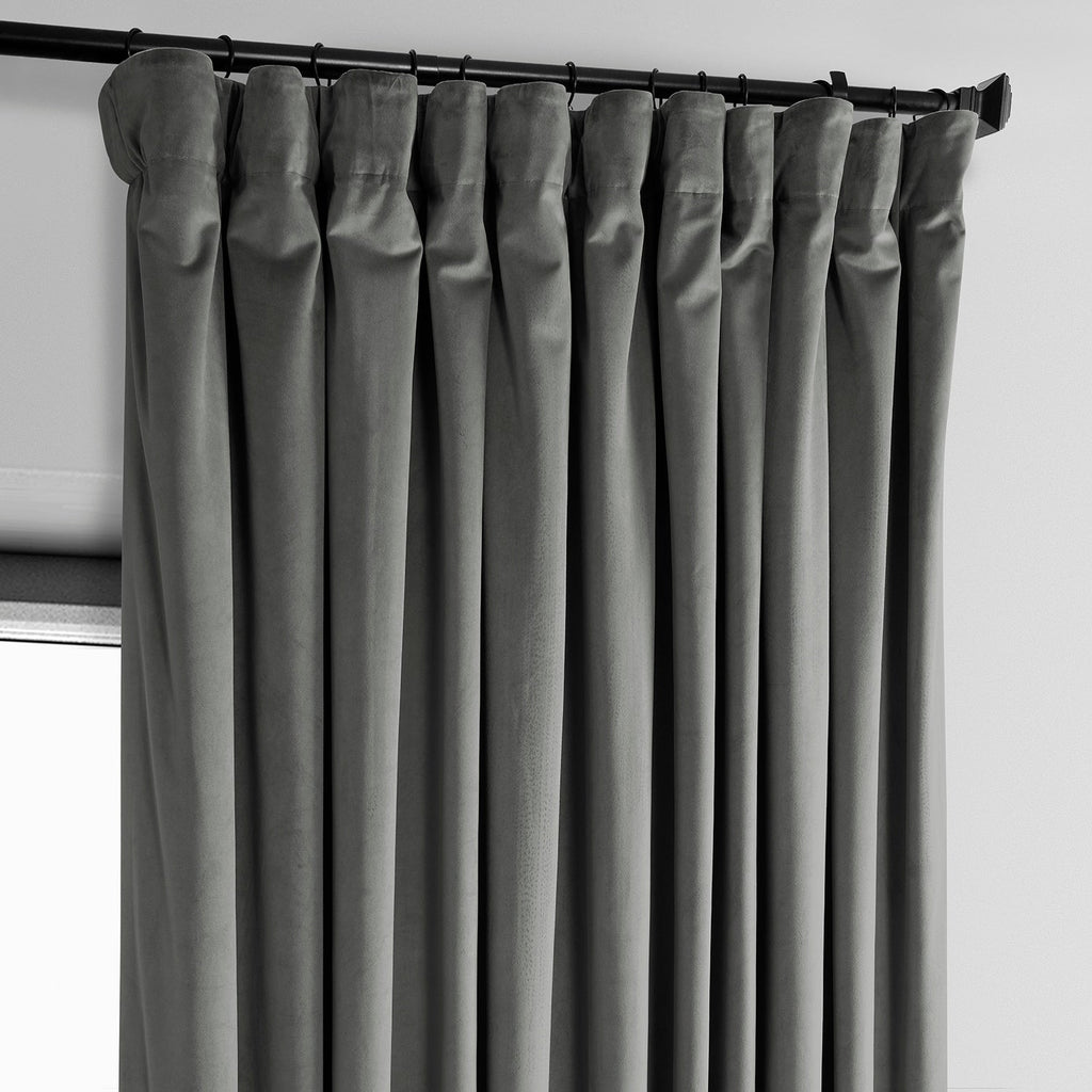 Rideau occultant extra large en velours moelleux Heritage de Exclusive Fabrics (1 panneau)