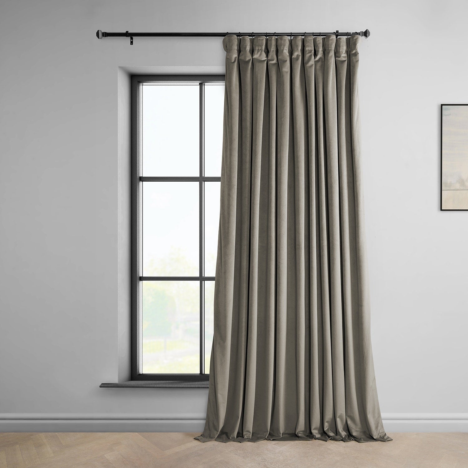 Rideau occultant extra large en velours moelleux Heritage de Exclusive Fabrics (1 panneau)