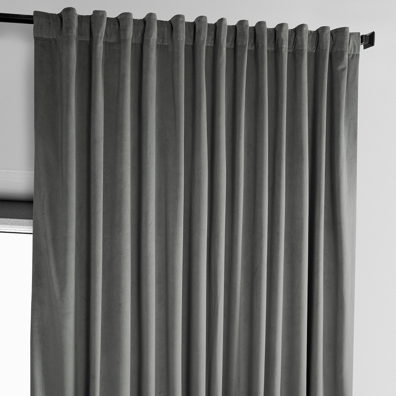 Rideau occultant extra large en velours moelleux Heritage de Exclusive Fabrics (1 panneau)