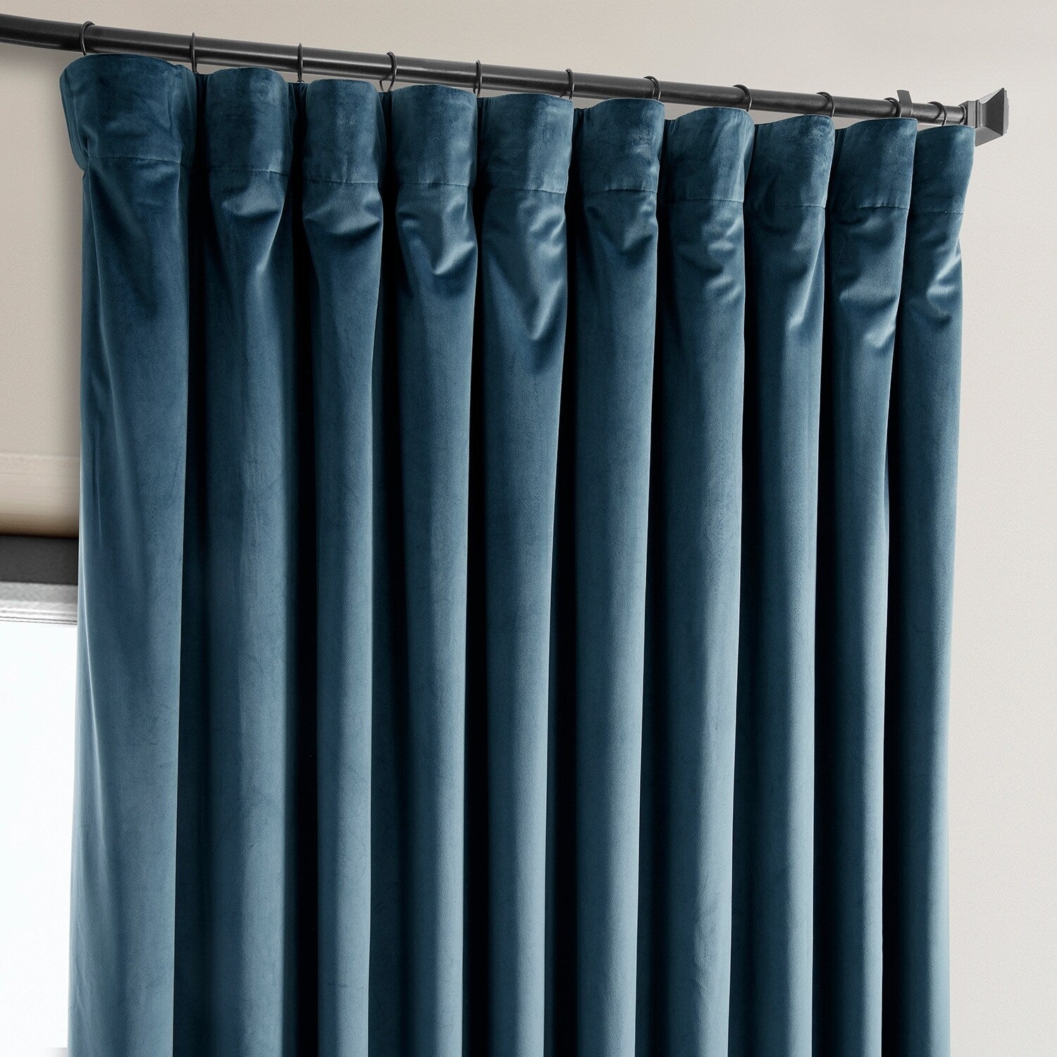 Rideau occultant extra large en velours moelleux Heritage de Exclusive Fabrics (1 panneau)
