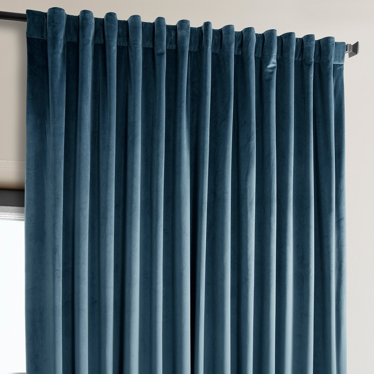 Rideau occultant extra large en velours moelleux Heritage de Exclusive Fabrics (1 panneau)