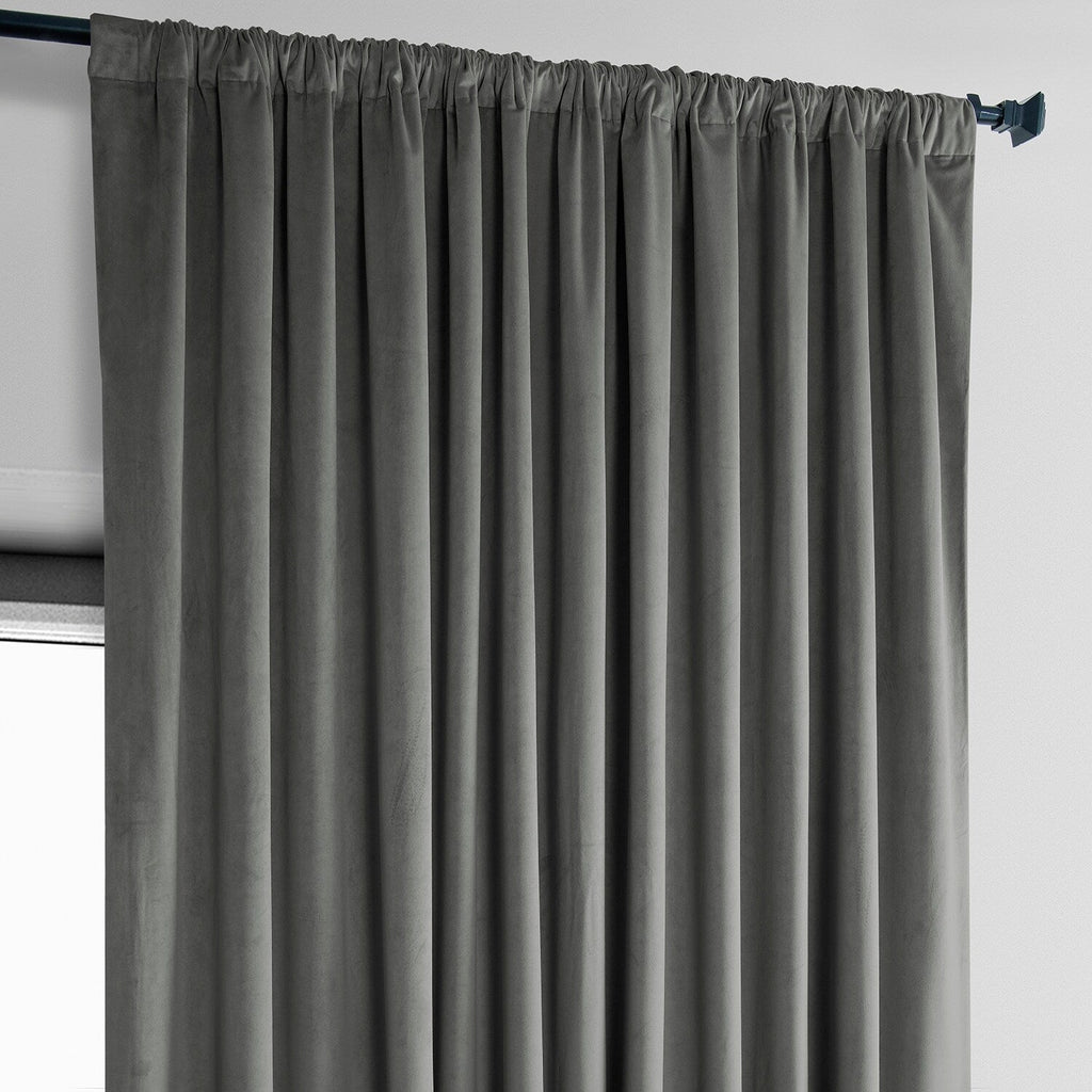 Rideau occultant extra large en velours moelleux Heritage de Exclusive Fabrics (1 panneau)