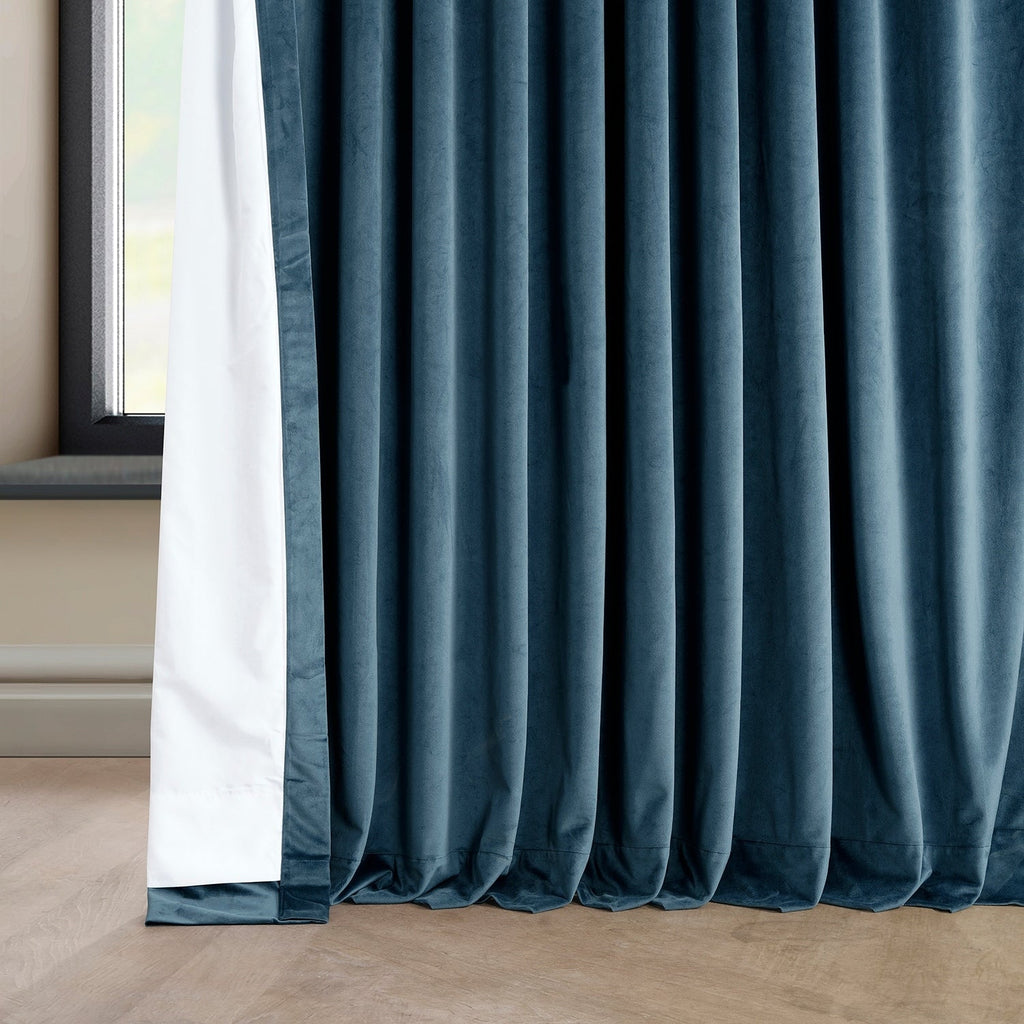 Rideau occultant extra large en velours moelleux Heritage de Exclusive Fabrics (1 panneau)