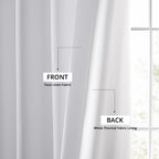 Rideaux occultants en faux lin italien Exclusive Fabrics pour chambre et salon - Rideaux de fenêtre à panneau unique