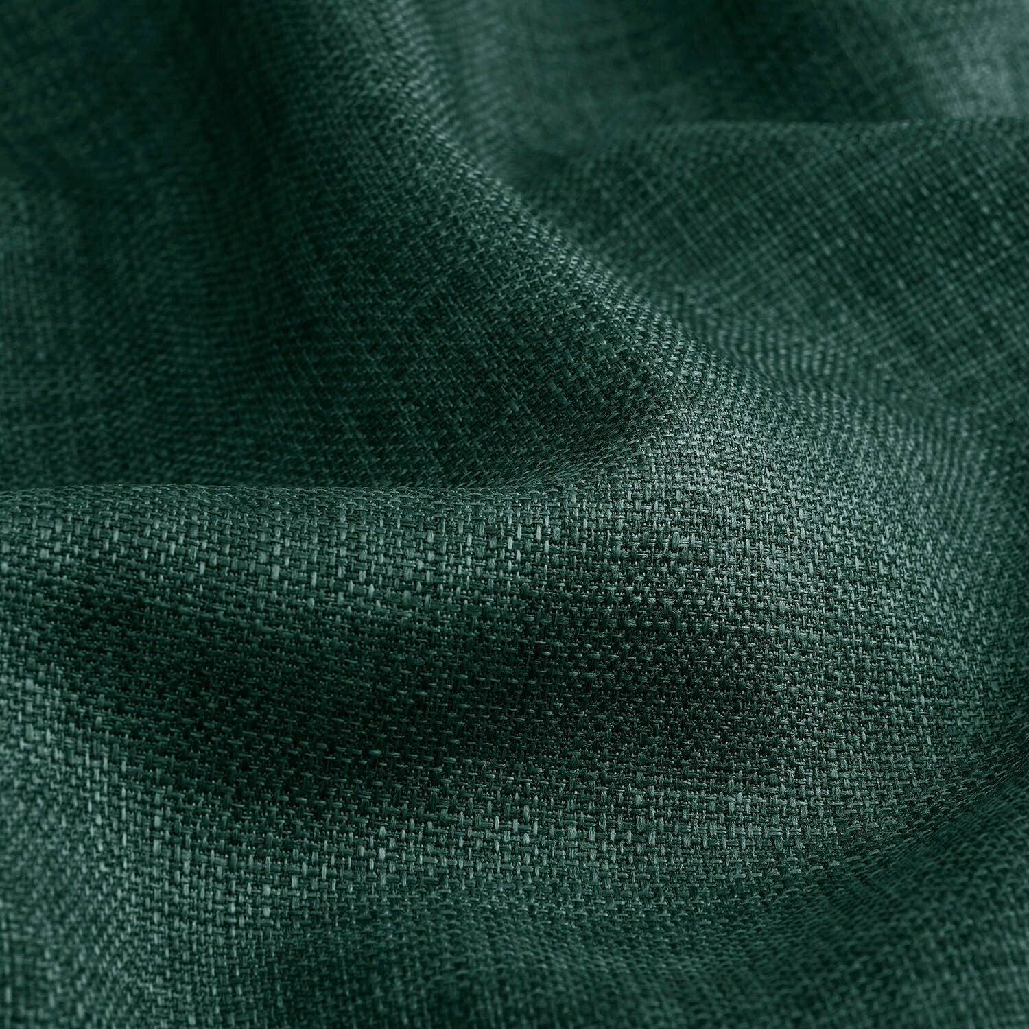 Rideaux occultants en faux lin italien Exclusive Fabrics pour chambre et salon - Rideaux de fenêtre à panneau unique