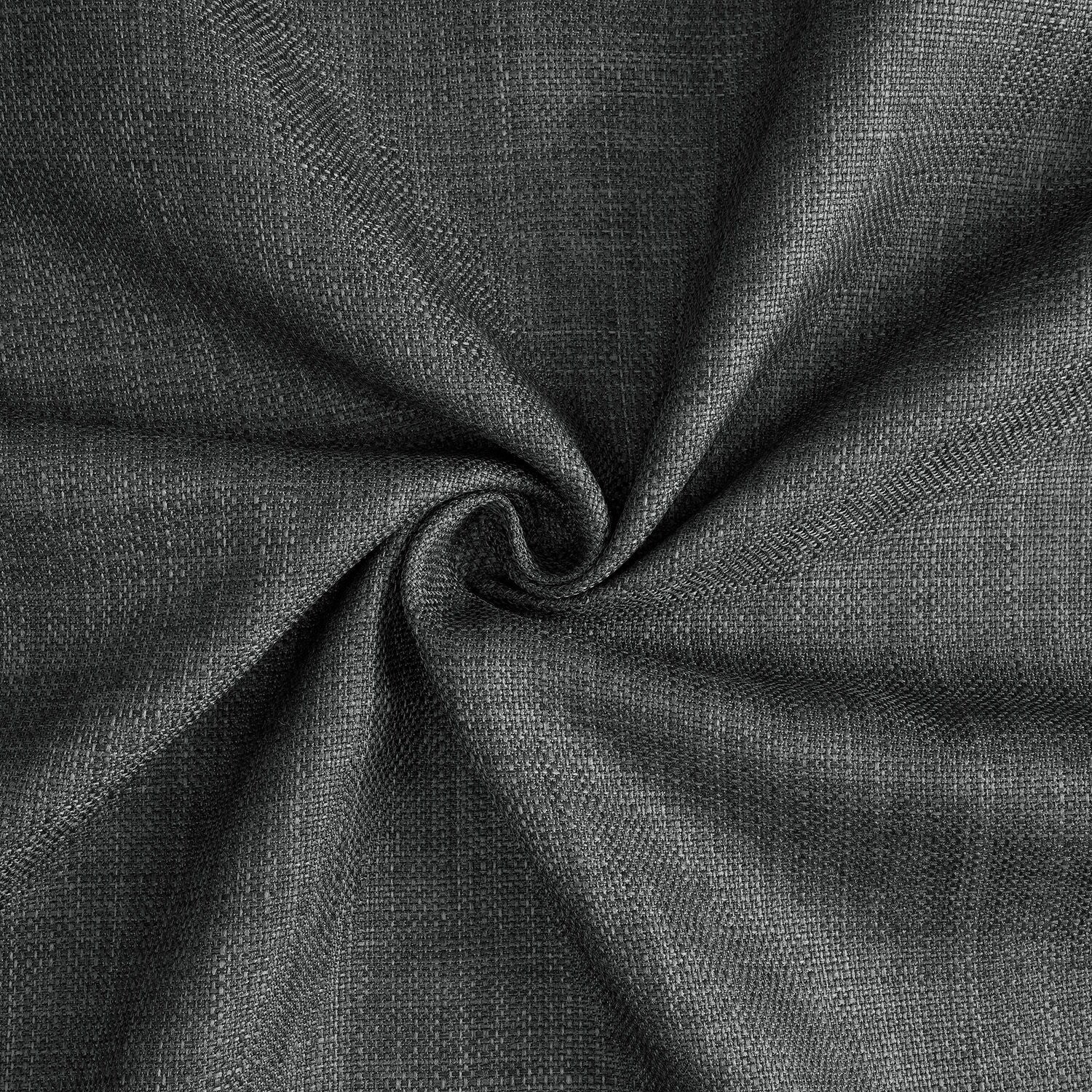 Rideaux occultants en faux lin italien Exclusive Fabrics pour chambre et salon - Rideaux de fenêtre à panneau unique