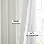 Rideaux occultants en faux lin italien Exclusive Fabrics pour chambre et salon - Rideaux de fenêtre à panneau unique