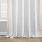 Rideaux occultants en faux lin italien Exclusive Fabrics pour chambre et salon - Rideaux de fenêtre à panneau unique