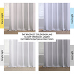 Rideaux occultants en faux lin italien Exclusive Fabrics pour chambre et salon - Rideaux de fenêtre à panneau unique