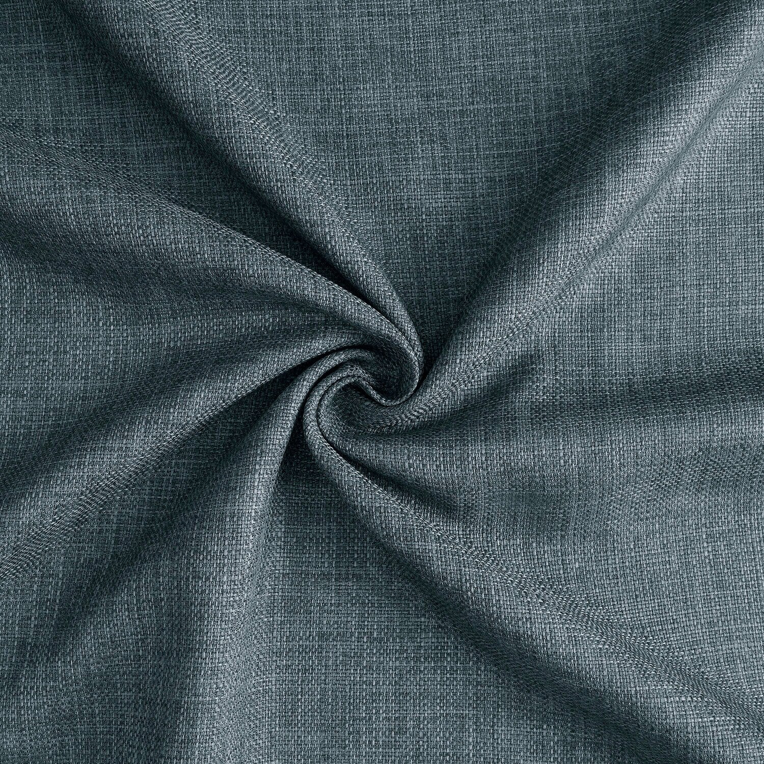 Rideaux occultants en faux lin italien Exclusive Fabrics pour chambre et salon - Rideaux de fenêtre à panneau unique