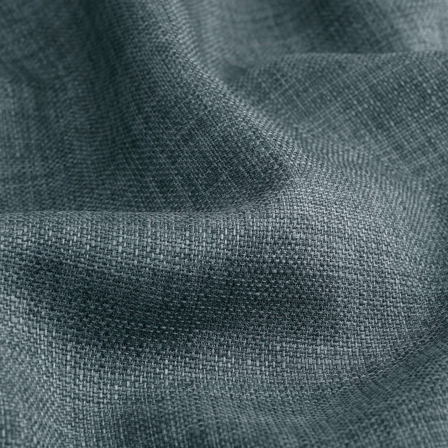 Rideaux occultants en faux lin italien Exclusive Fabrics pour chambre et salon - Rideaux de fenêtre à panneau unique