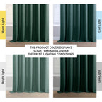 Rideaux occultants en faux lin italien Exclusive Fabrics pour chambre et salon - Rideaux de fenêtre à panneau unique