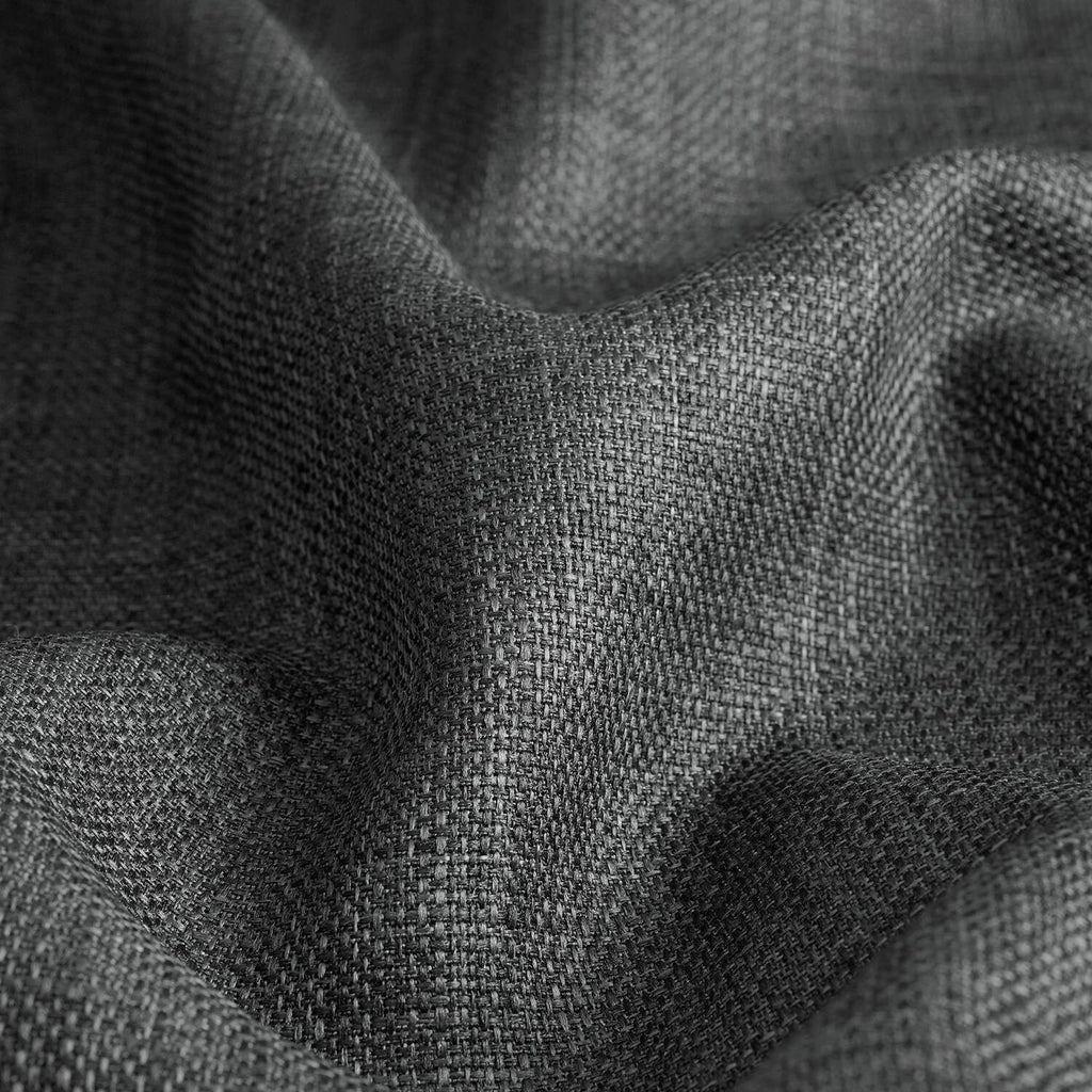 Rideaux occultants en faux lin italien Exclusive Fabrics pour chambre et salon - Rideaux de fenêtre à panneau unique