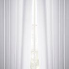 Rideaux occultants en faux lin italien Exclusive Fabrics pour chambre et salon - Rideaux de fenêtre à panneau unique