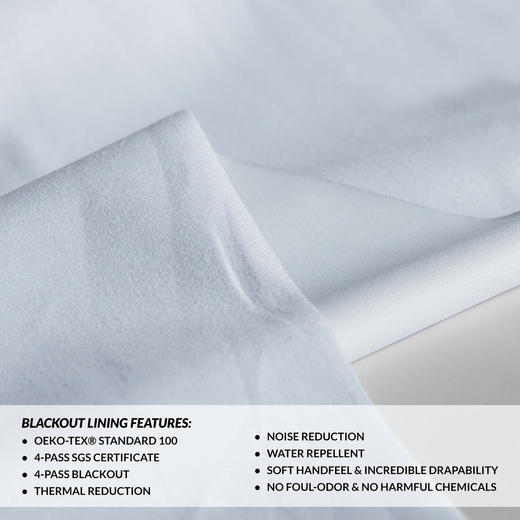 Rideaux occultants en lin extra larges et performants (1 panneau) de Exclusive Fabrics, rideaux de fenêtre à isolation thermique