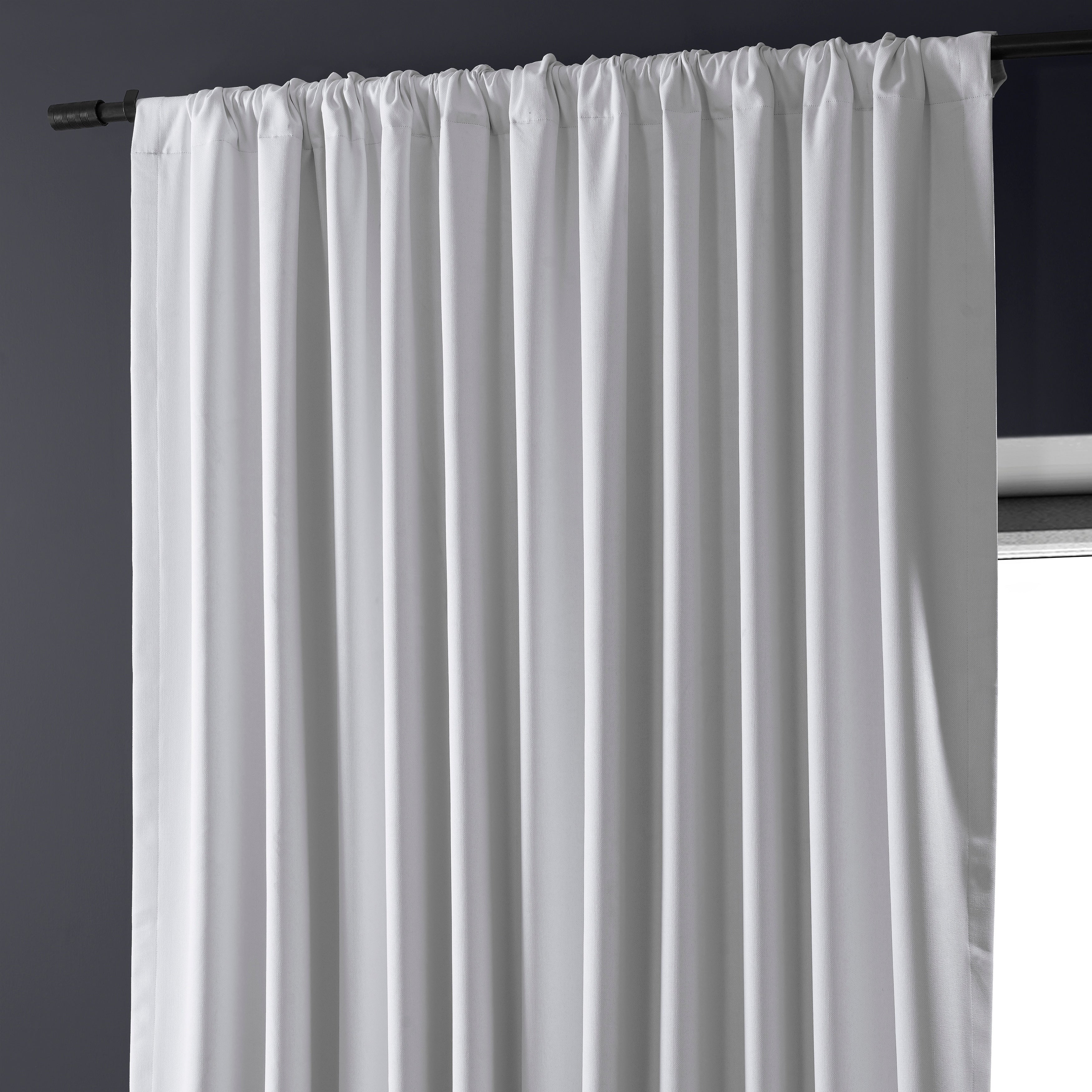 Rideaux occultants en lin extra larges et performants (1 panneau) de Exclusive Fabrics, rideaux de fenêtre à isolation thermique