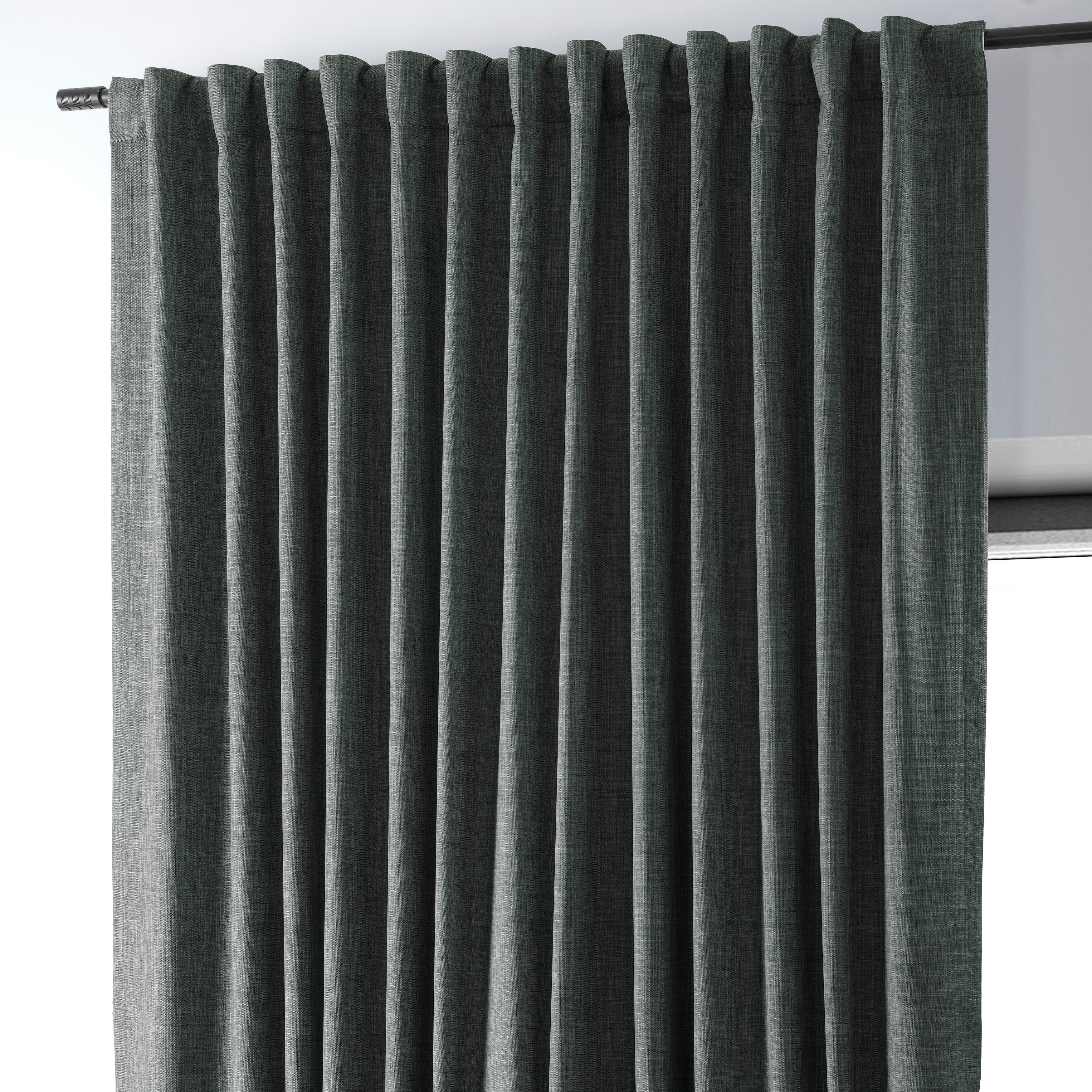 Rideaux occultants en lin extra larges et performants (1 panneau) de Exclusive Fabrics, rideaux de fenêtre à isolation thermique