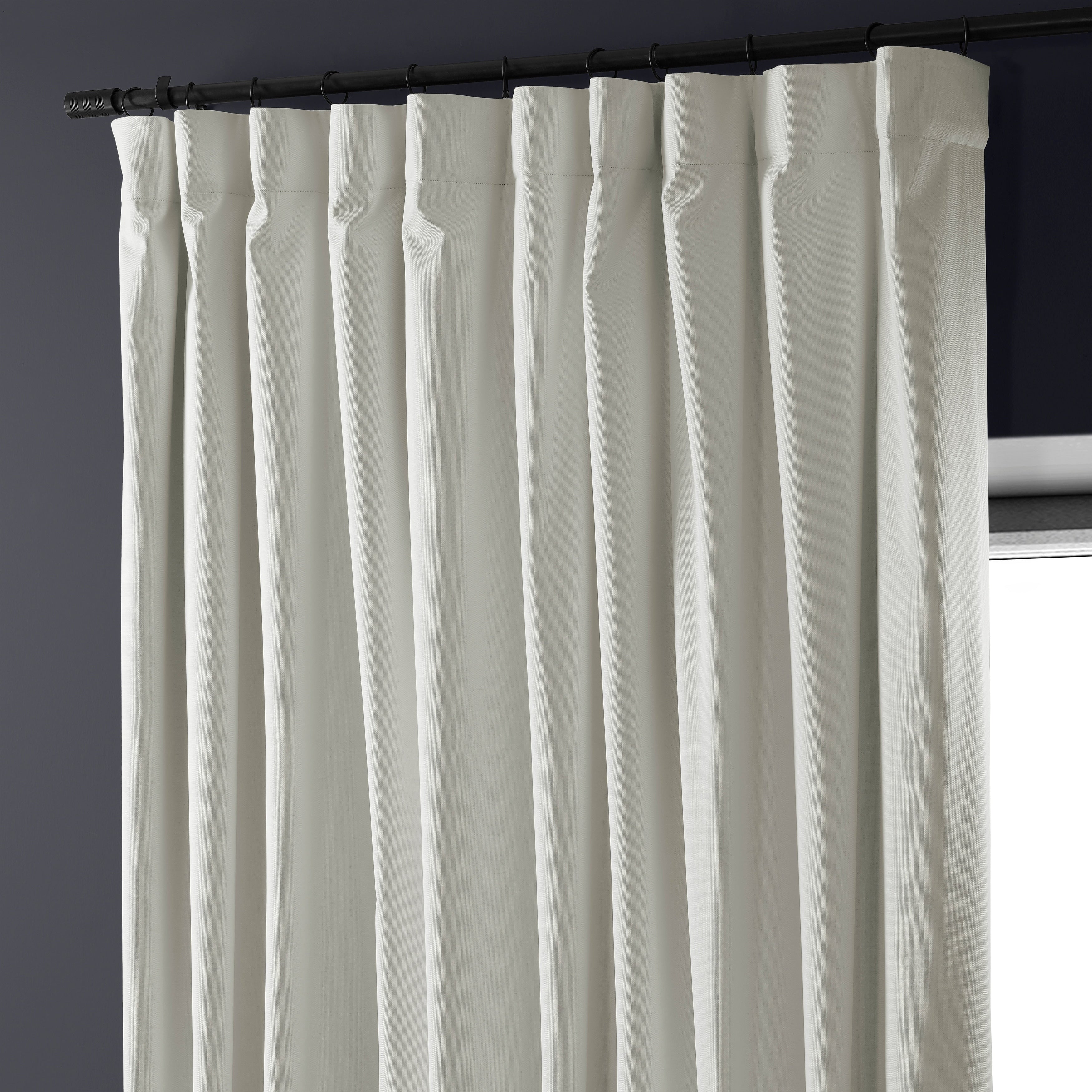 Rideaux occultants en lin extra larges et performants (1 panneau) de Exclusive Fabrics, rideaux de fenêtre à isolation thermique