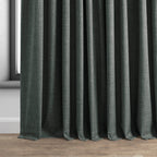 Rideaux occultants en lin extra larges et performants (1 panneau) de Exclusive Fabrics, rideaux de fenêtre à isolation thermique