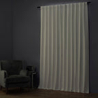 Rideaux occultants en lin extra larges et performants (1 panneau) de Exclusive Fabrics, rideaux de fenêtre à isolation thermique