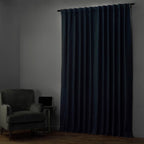 Rideaux occultants en lin extra larges et performants (1 panneau) de Exclusive Fabrics, rideaux de fenêtre à isolation thermique