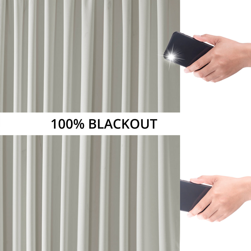 Rideaux occultants en lin extra larges et performants (1 panneau) de Exclusive Fabrics, rideaux de fenêtre à isolation thermique
