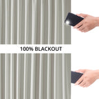 Rideaux occultants en lin extra larges et performants (1 panneau) de Exclusive Fabrics, rideaux de fenêtre à isolation thermique
