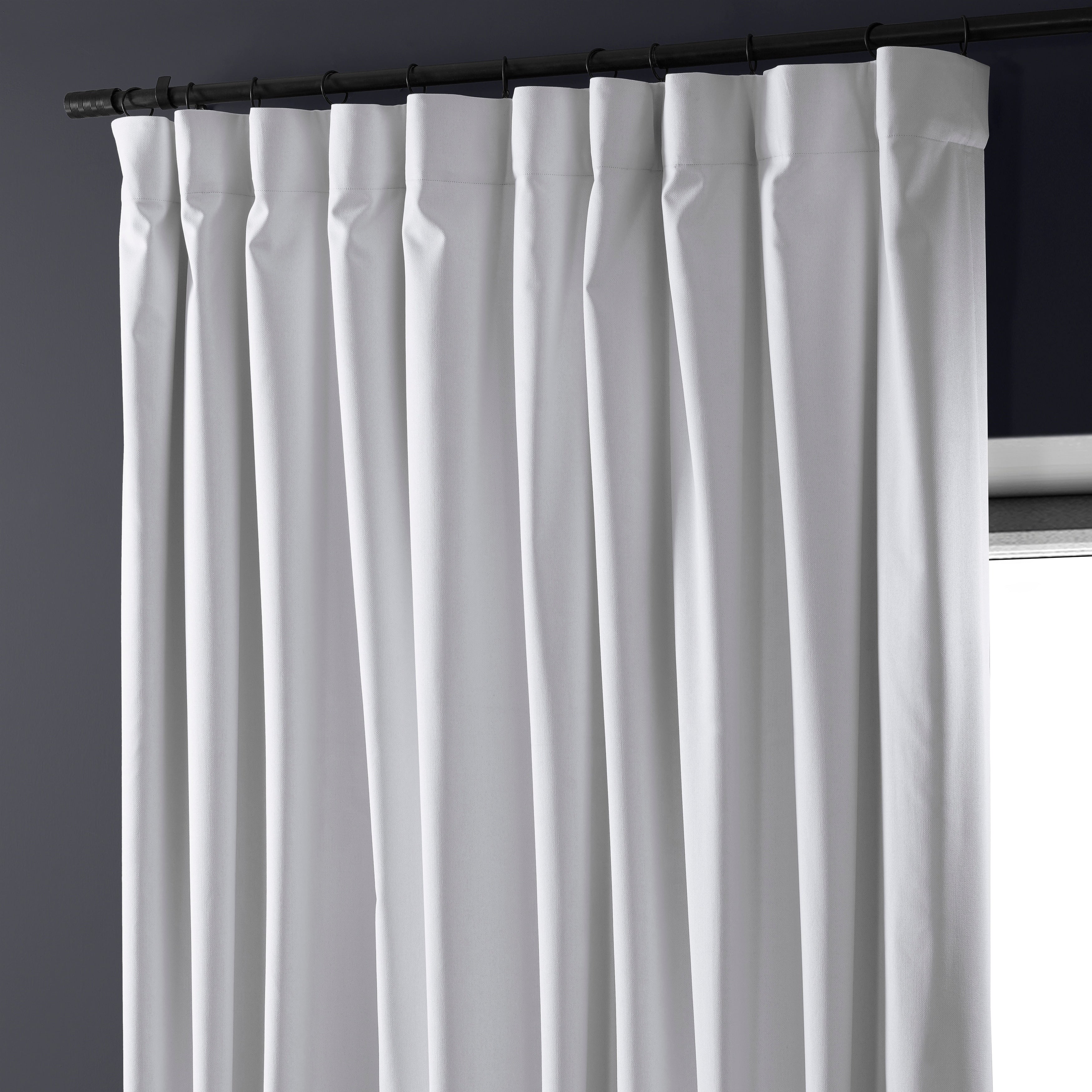 Rideaux occultants en lin extra larges et performants (1 panneau) de Exclusive Fabrics, rideaux de fenêtre à isolation thermique