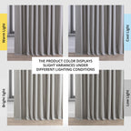 Rideaux occultants en lin extra larges et performants (1 panneau) de Exclusive Fabrics, rideaux de fenêtre à isolation thermique