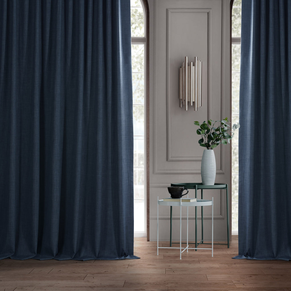 Rideaux occultants en lin extra larges et performants (1 panneau) de Exclusive Fabrics, rideaux de fenêtre à isolation thermique