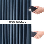 Rideaux occultants en lin extra larges et performants (1 panneau) de Exclusive Fabrics, rideaux de fenêtre à isolation thermique