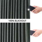 Rideaux occultants en lin extra larges et performants (1 panneau) de Exclusive Fabrics, rideaux de fenêtre à isolation thermique