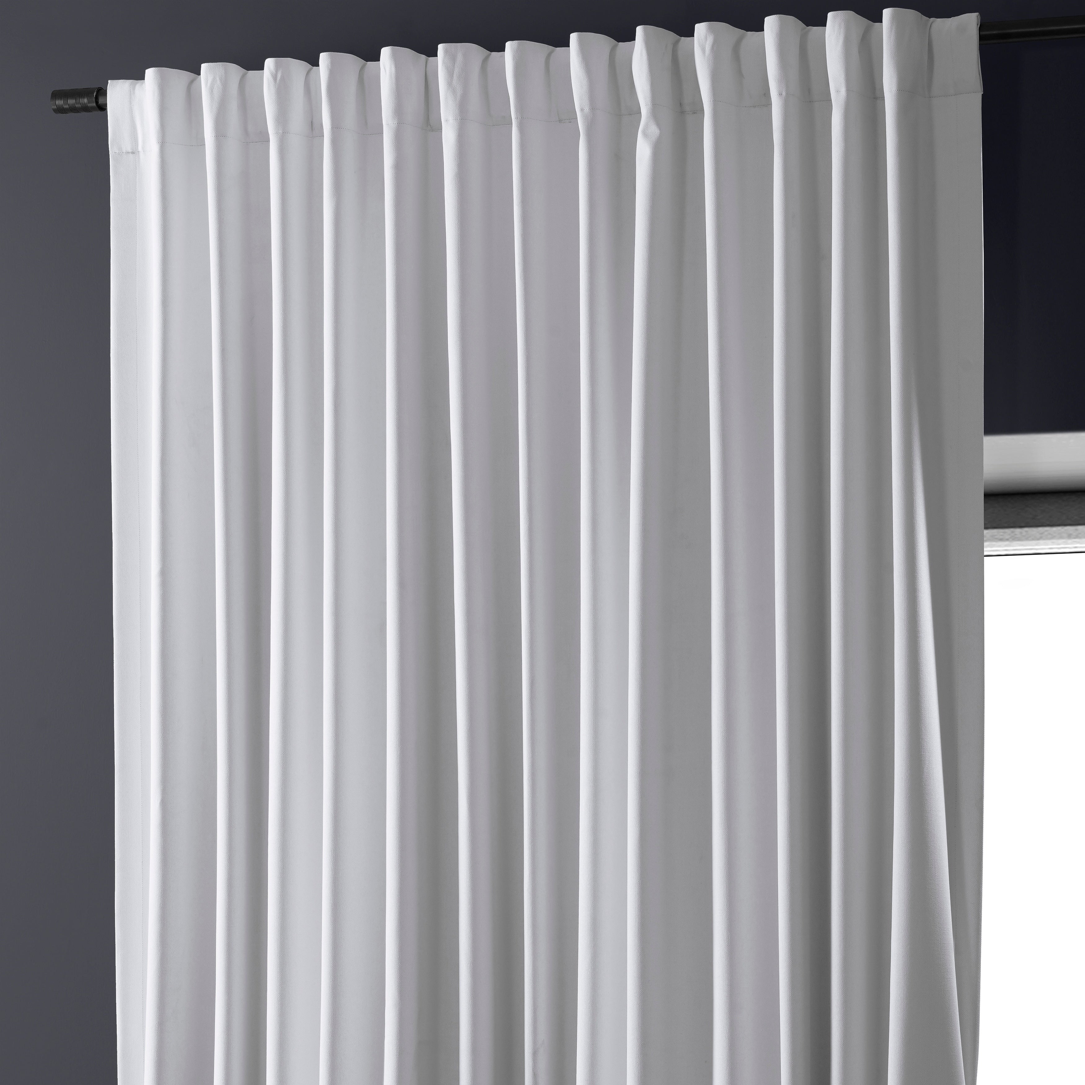 Rideaux occultants en lin extra larges et performants (1 panneau) de Exclusive Fabrics, rideaux de fenêtre à isolation thermique