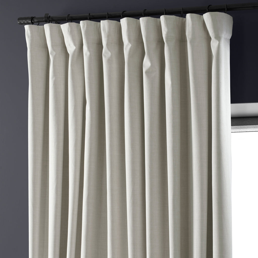 Rideaux occultants en lin extra larges et performants (1 panneau) de Exclusive Fabrics, rideaux de fenêtre à isolation thermique