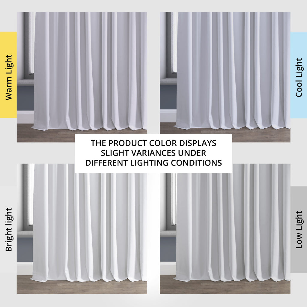 Rideaux occultants en lin extra larges et performants (1 panneau) de Exclusive Fabrics, rideaux de fenêtre à isolation thermique