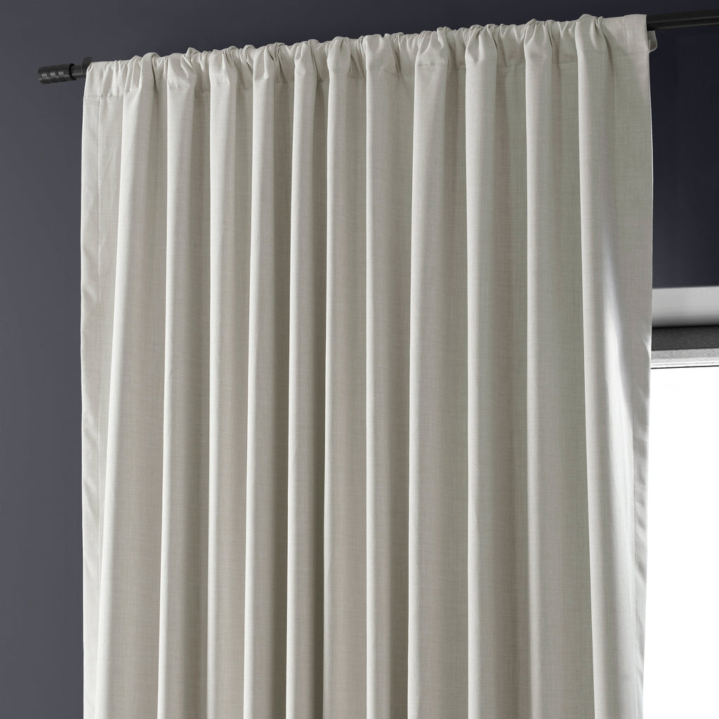 Rideaux occultants en lin extra larges et performants (1 panneau) de Exclusive Fabrics, rideaux de fenêtre à isolation thermique