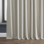 Rideaux occultants en lin extra larges et performants (1 panneau) de Exclusive Fabrics, rideaux de fenêtre à isolation thermique