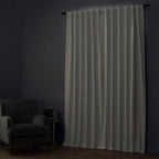 Rideaux occultants en lin extra larges et performants (1 panneau) de Exclusive Fabrics, rideaux de fenêtre à isolation thermique