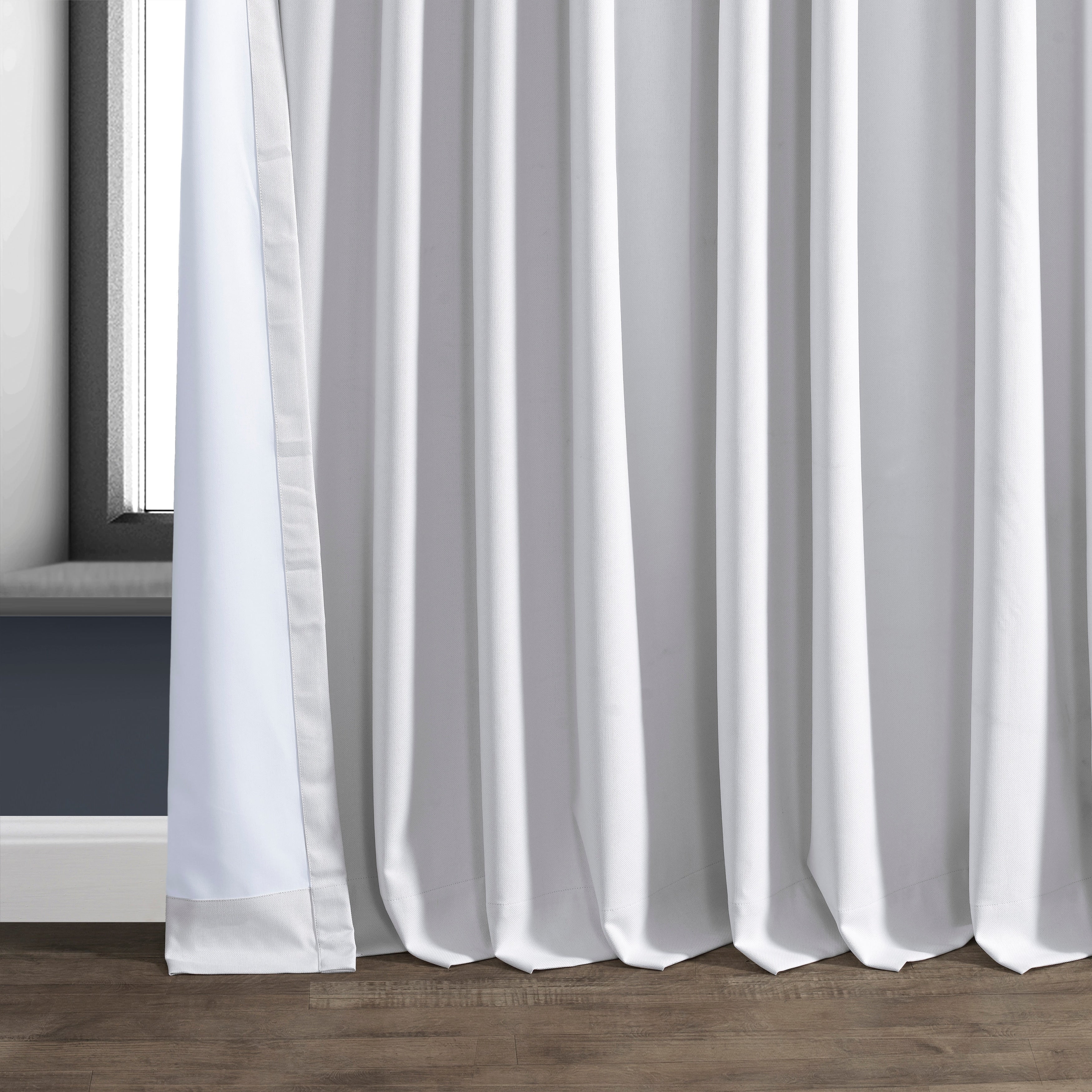 Rideaux occultants en lin extra larges et performants (1 panneau) de Exclusive Fabrics, rideaux de fenêtre à isolation thermique