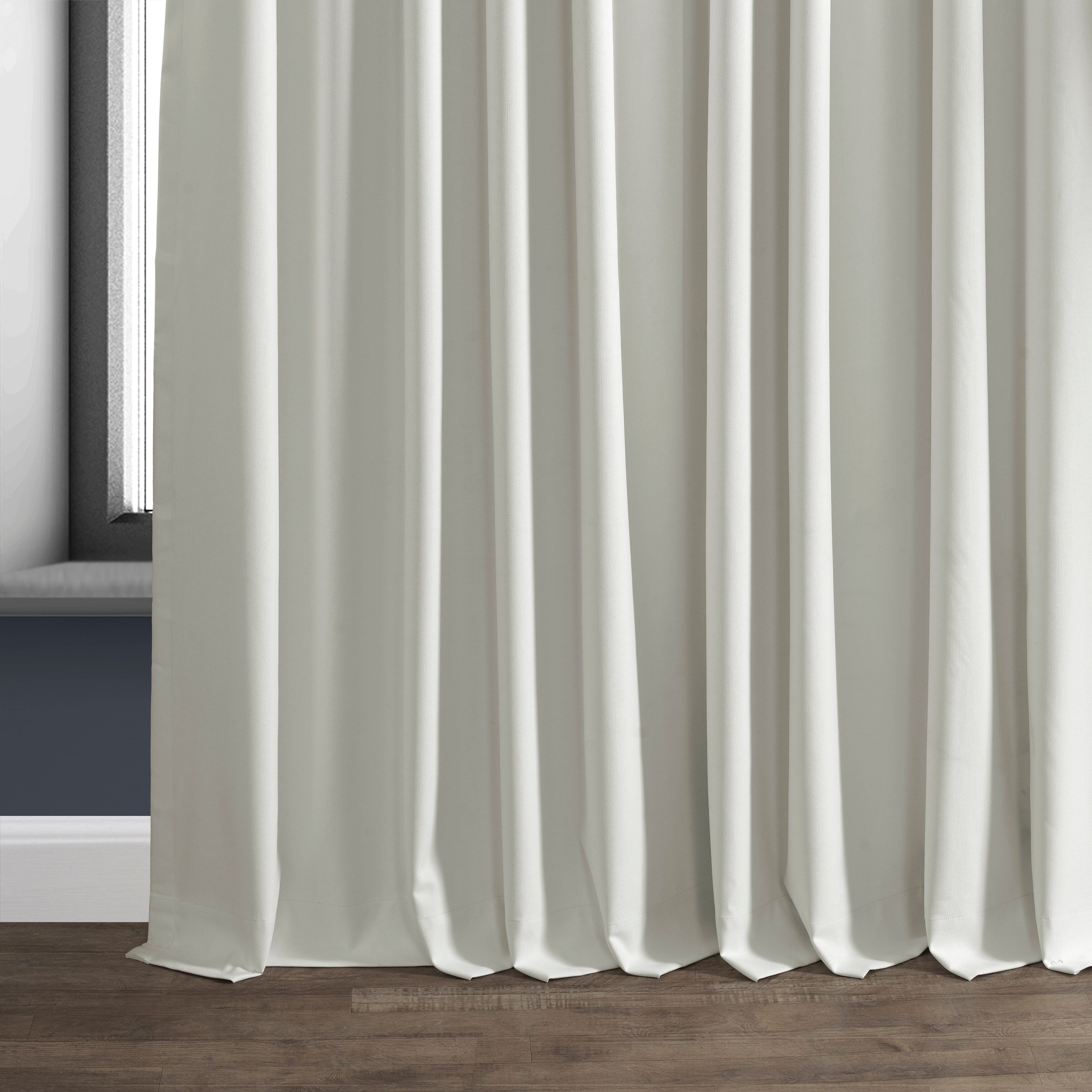 Rideaux occultants en lin extra larges et performants (1 panneau) de Exclusive Fabrics, rideaux de fenêtre à isolation thermique